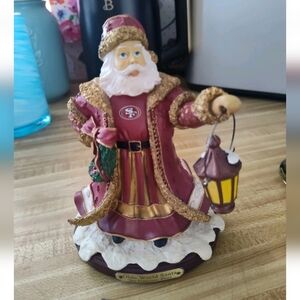 Old World Santa Vintage Francisco 49ers Vintage 2003 Resin Great Gift EUC